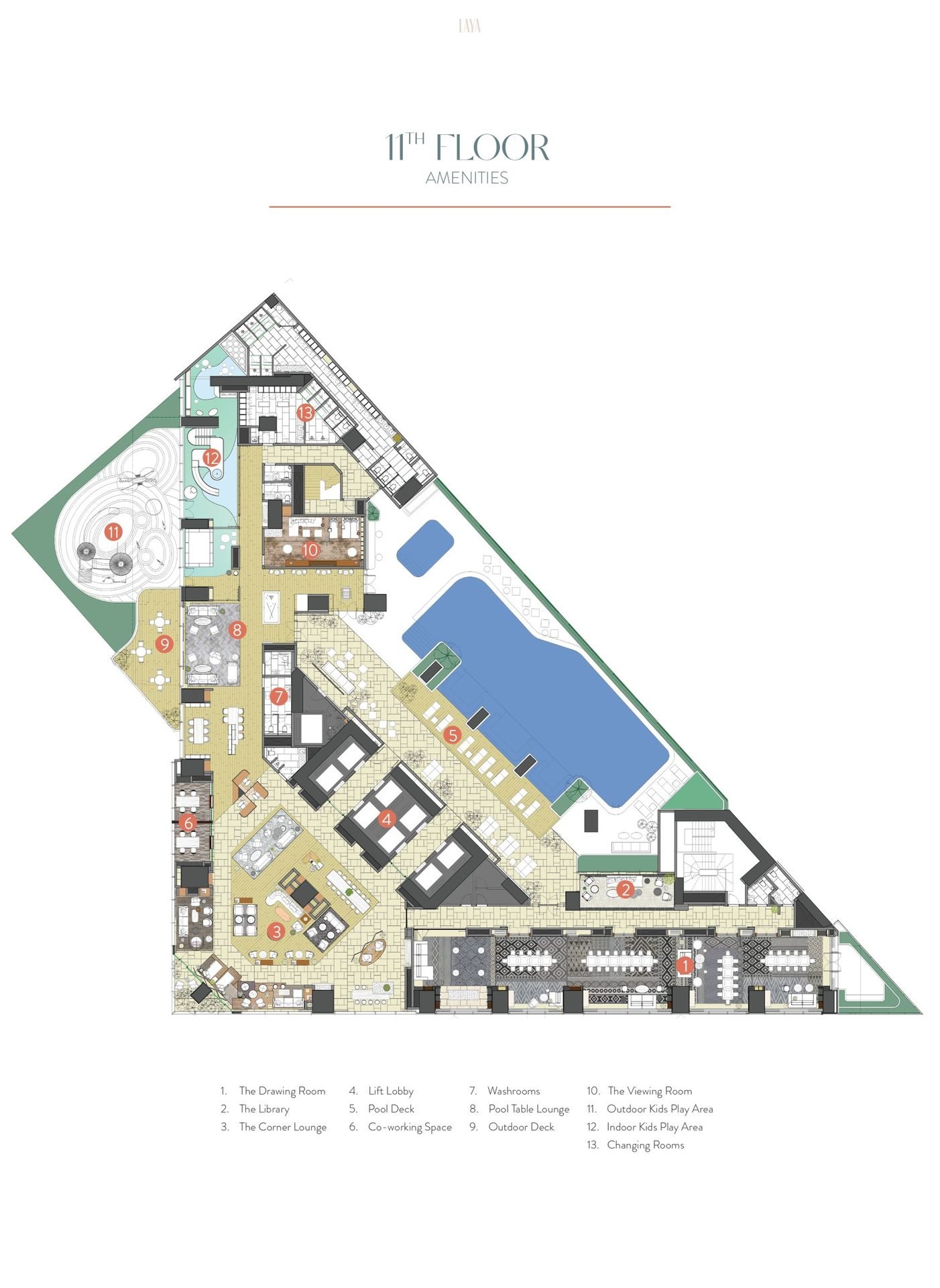 11th Floor_Amenities Floorplan